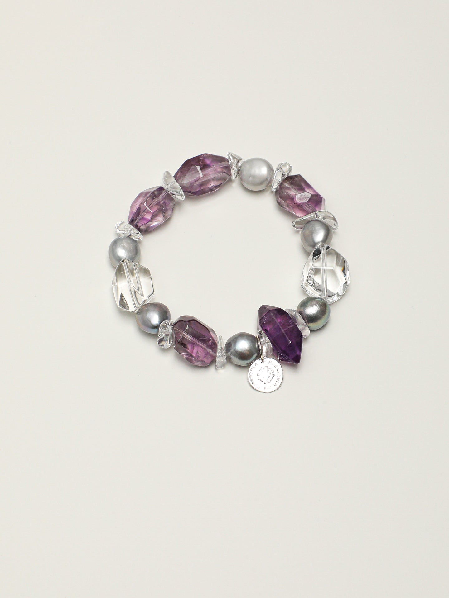 Rose quartz crystal bracelet